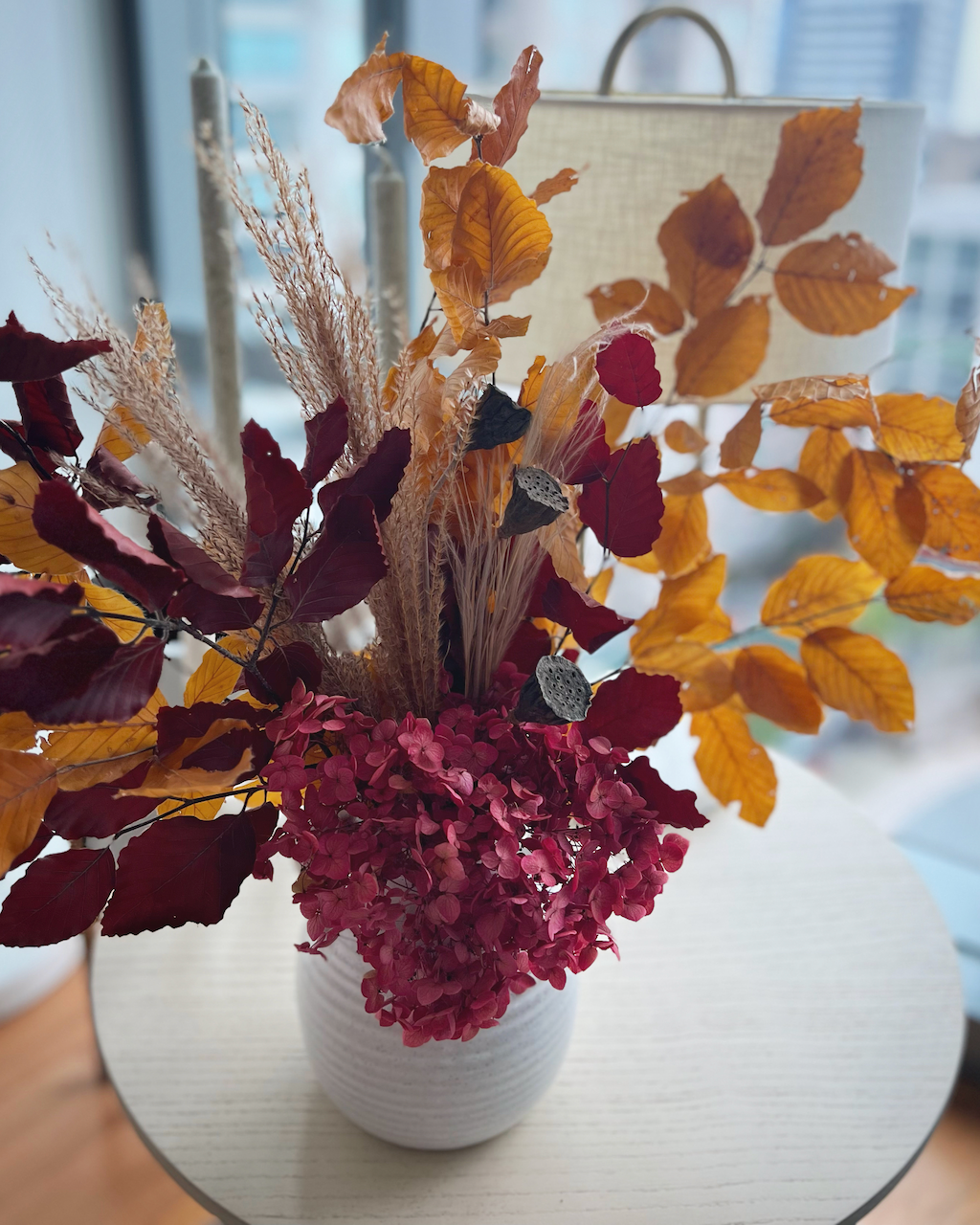 Red Velvet Dried Flower Arrangement